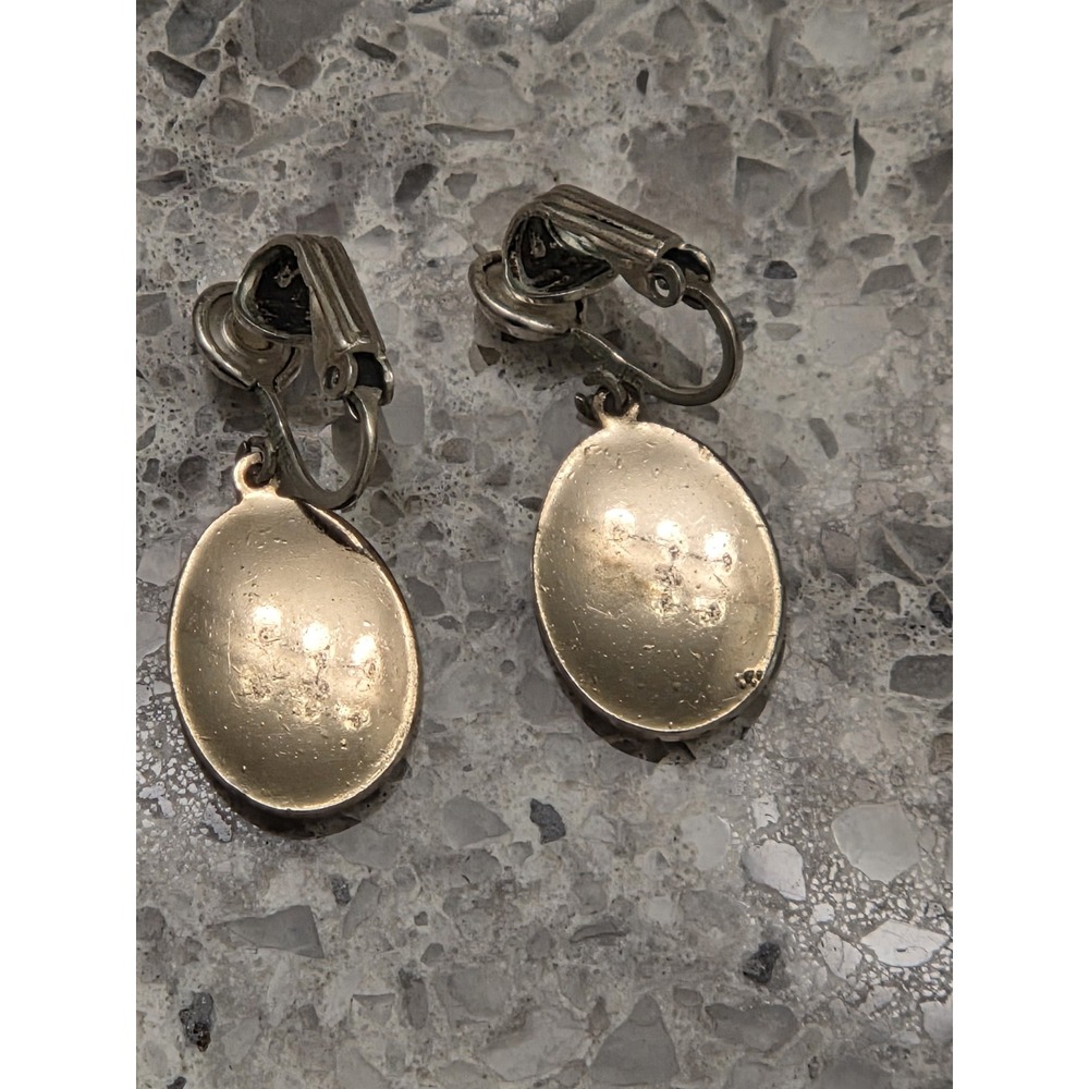 Sterling Sliver Clip On Earrings - Picture 4 of 4